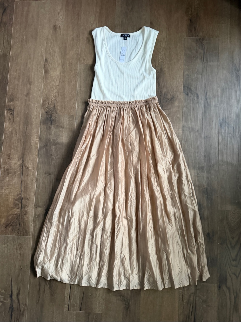 NWT J. Crew Gathered Waist Mixy Dress - Size Medium - Picture 2 of 9